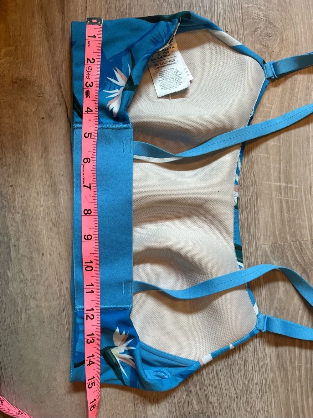Adidas x Thebe Magugu Studio Light-Support Bra - Pulse Blue - Size XL
